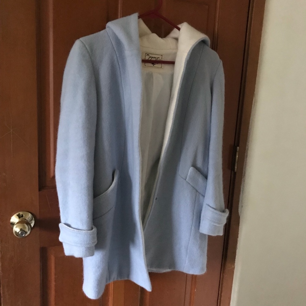 Ligh Blue Pea Coat